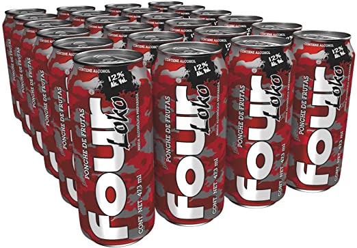 bebida ponche frutas four loko 24/473ml