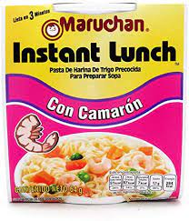 Maruchan instant lunch camaron 12 pz