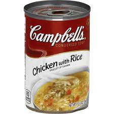 Sopa de pollo con arroz campbells 298gr