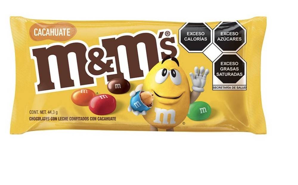 m&amp;m's con cacahuate 8pzs/44.3gr