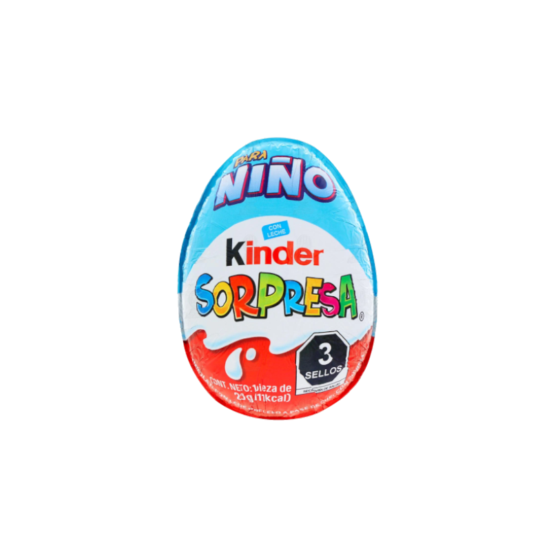 Chocolate Kinder Sorpresa niño
