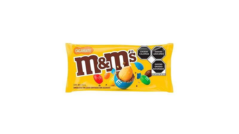Chocolate M&amp;M’s cacahuate 8pz