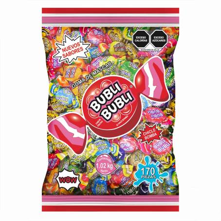 dulce chicle bubble 170 pzs