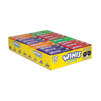 dulce chicloso de sabores winnis