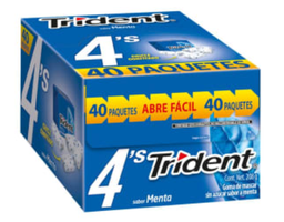 Trident sabor menta/40pzs