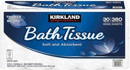 [096619194643] Bath tissue papel higienico kirkland (30 rollos)