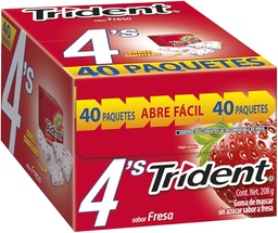 Trident sabor fresa 40 pack
