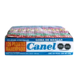canels chicle 126 pzs